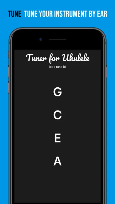 Ảnh chụp màn hình của Uke Tuner - Tune by Ear!