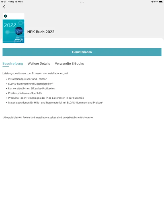 Tangkapan skrin eBook EIT.swiss iPad 