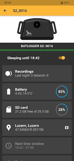 BATLOGGER Control Ekran Görüntüleri