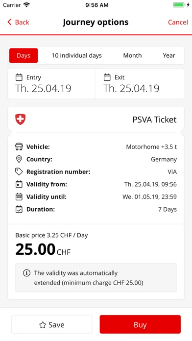 Via - Road charges 스크린샷