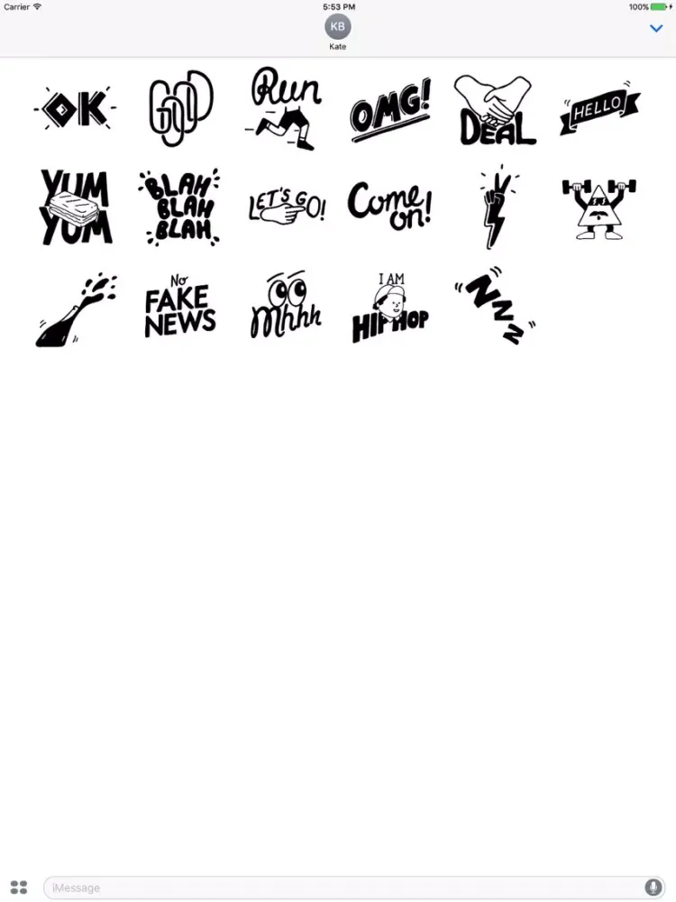 Ảnh chụp màn hình của Sticky Sticker iPad 