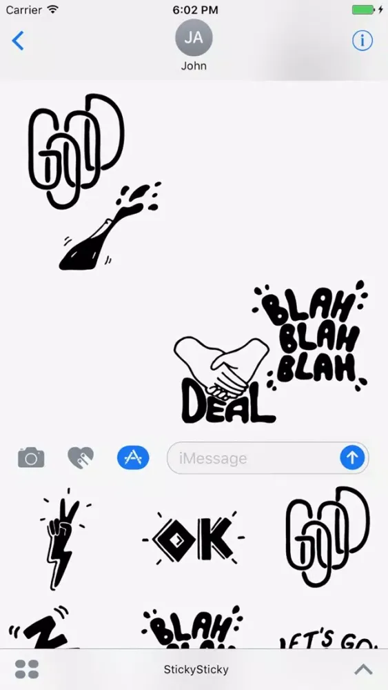 Ảnh chụp màn hình của Sticky Sticker