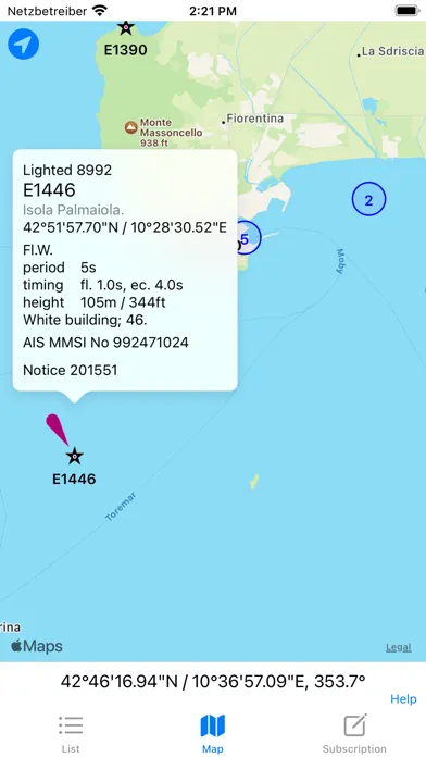 Tangkapan skrin Lighthouse Finder