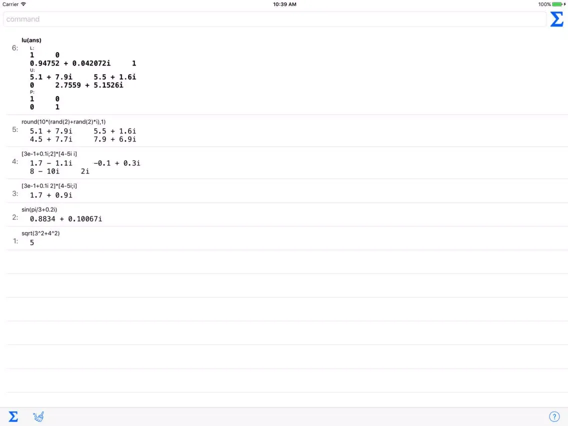 ภาพหน้าจอของ MathGenie iPad 