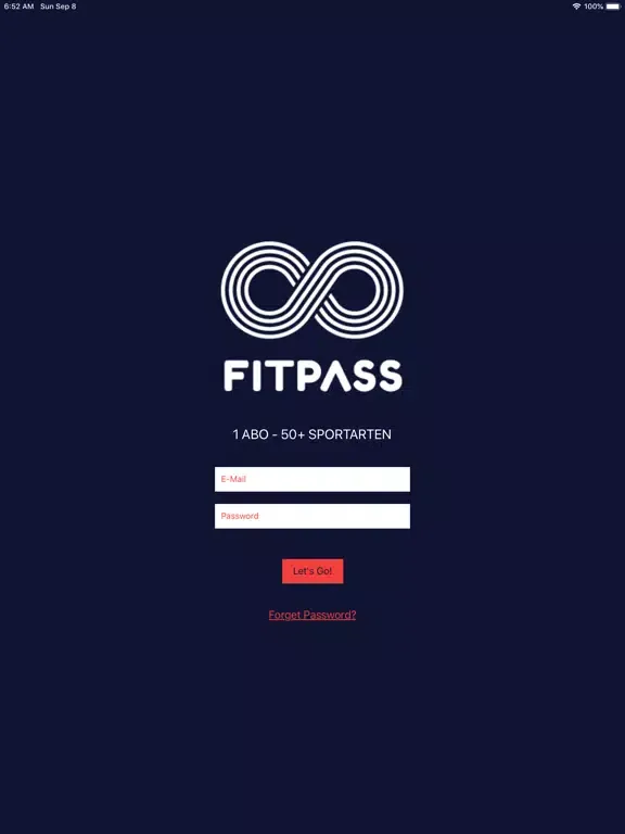 Screenshot di FITPASS 2.0 iPad 
