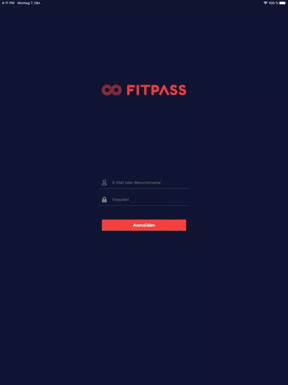 ภาพหน้าจอของ FITPASS PARTNER iPad 