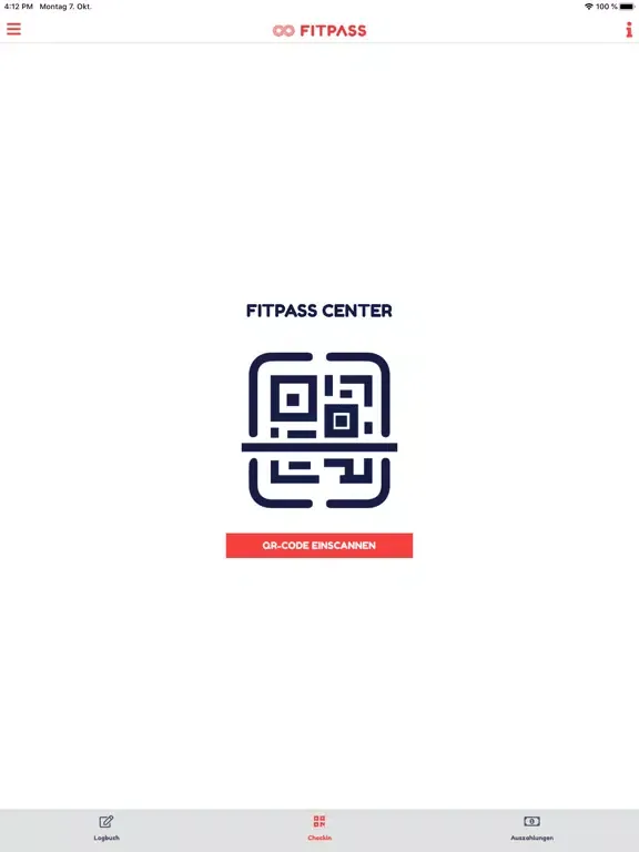 ภาพหน้าจอของ FITPASS PARTNER iPad 