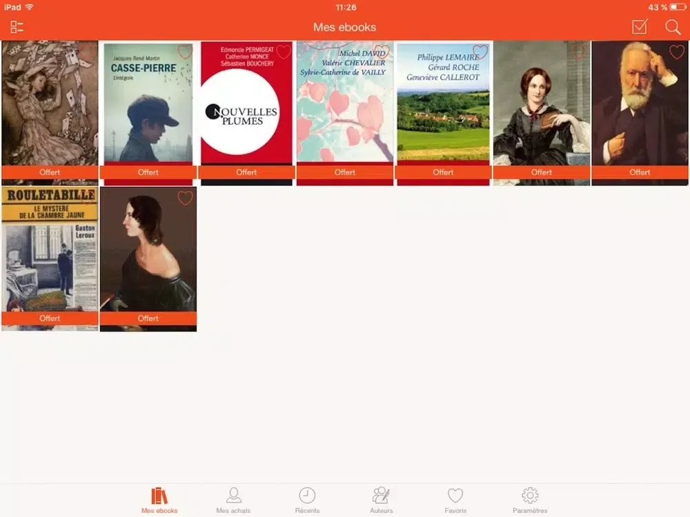 Screenshot di France Loisirs Suisse eBooks iPad 