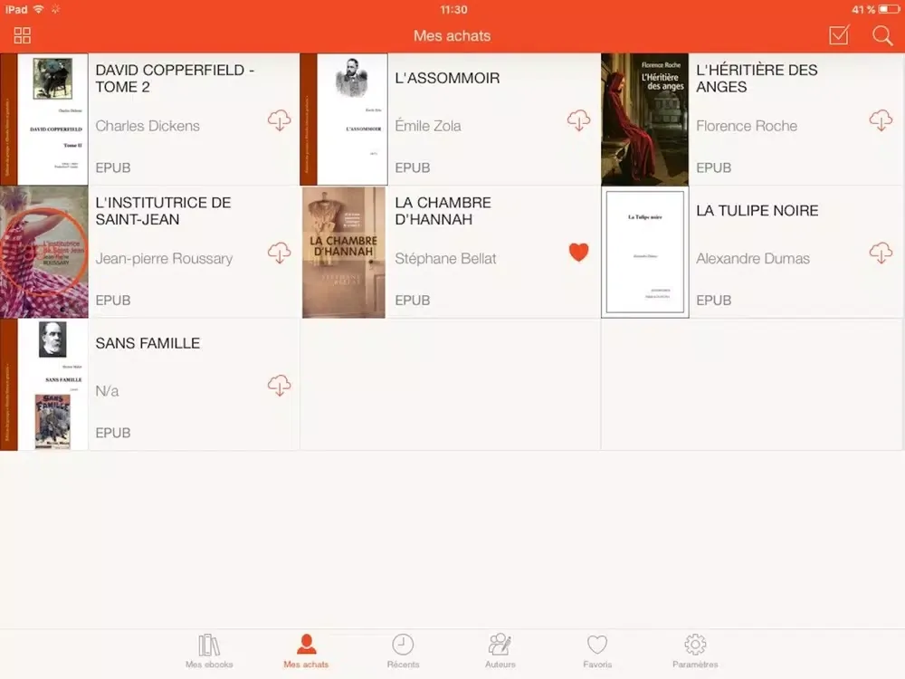 Screenshot di France Loisirs Suisse eBooks iPad 