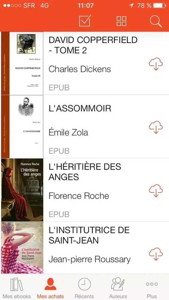 Screenshot di France Loisirs Suisse eBooks