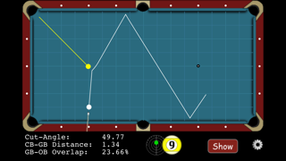 Billard Aiming Calculator Pro Ekran Görüntüleri
