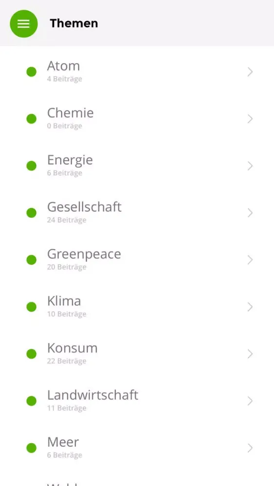 Magazin Greenpeace Schweiz سکرین شاٹس