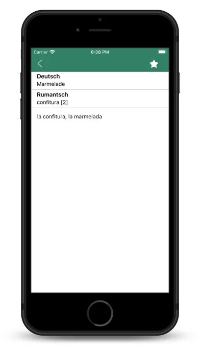 Screenshot di Wortschatz Rumantsch Grischun