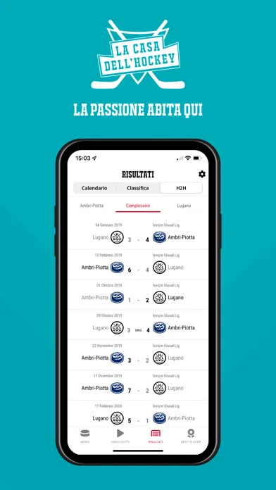 Captures d'écran de La Casa dell'Hockey