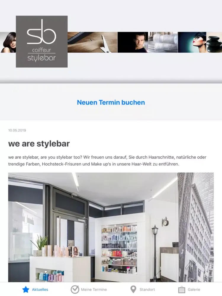 Coiffeur Stylebar iPad  Ekran Görüntüleri