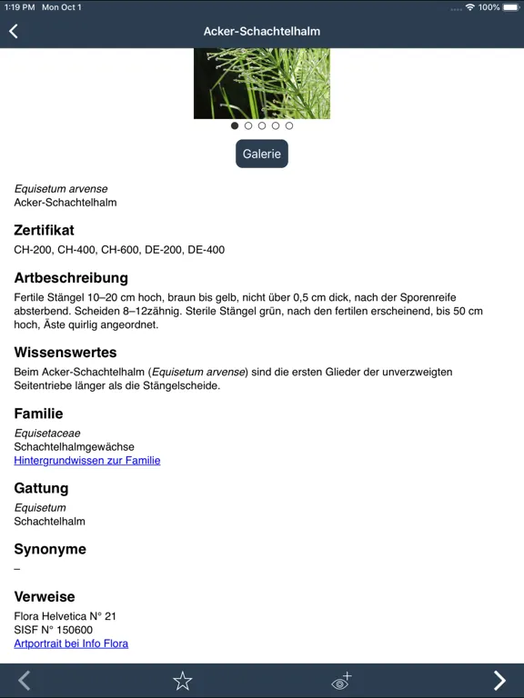 Feldbotanik iPad  스크린샷