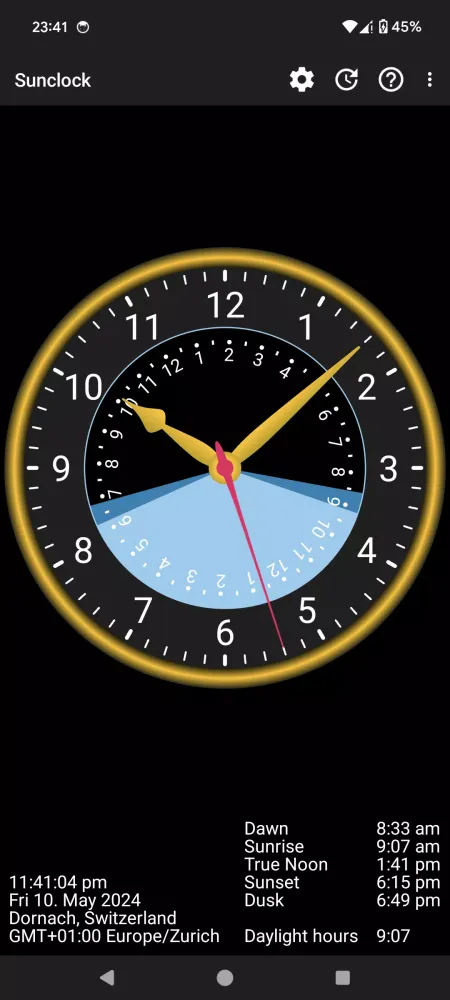 صور Sunclock