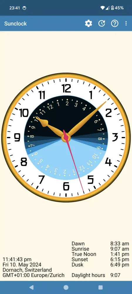 صور Sunclock