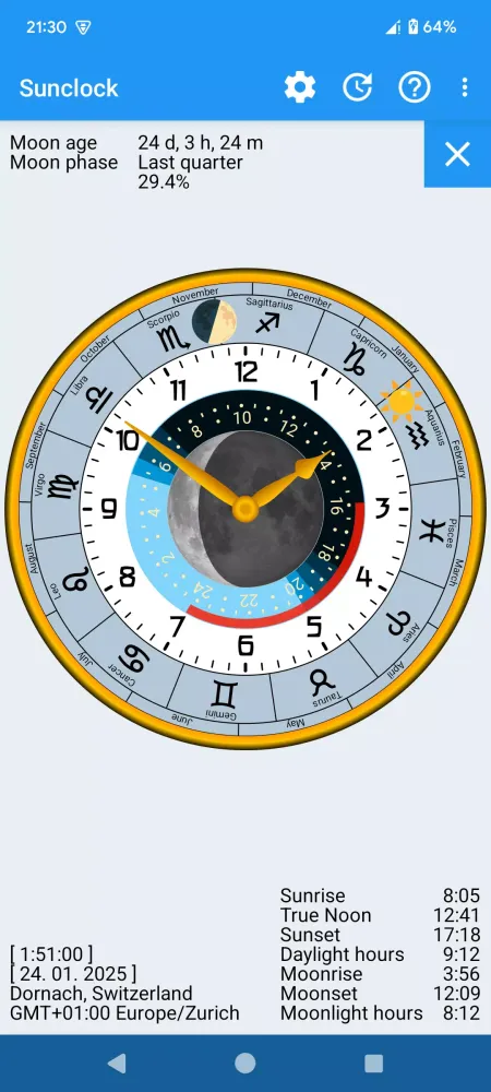 صور Sunclock