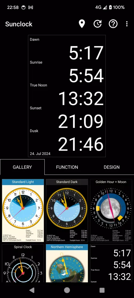 صور Sunclock
