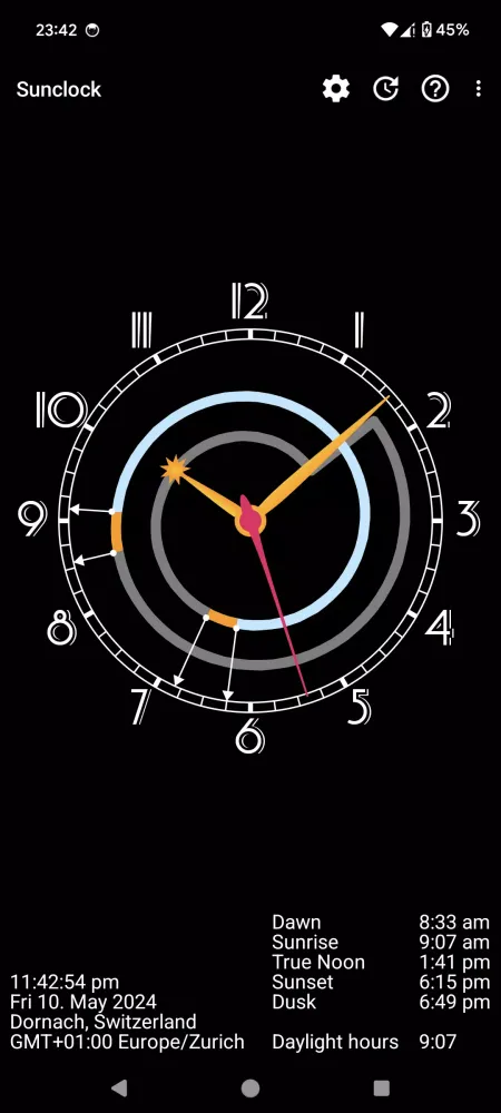 صور Sunclock