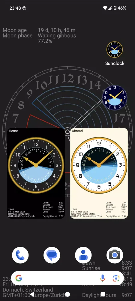صور Sunclock