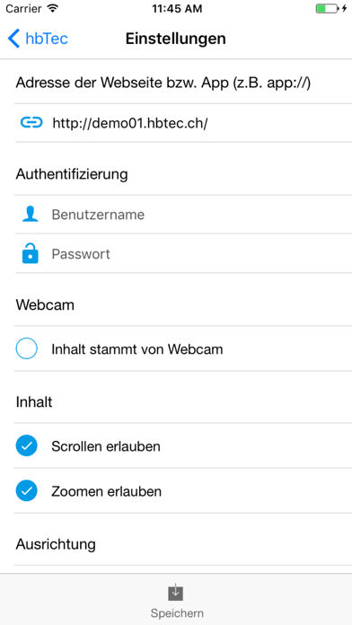 Tangkapan layar intranet