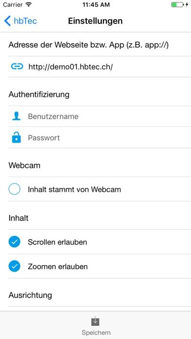 Ảnh chụp màn hình của intranet