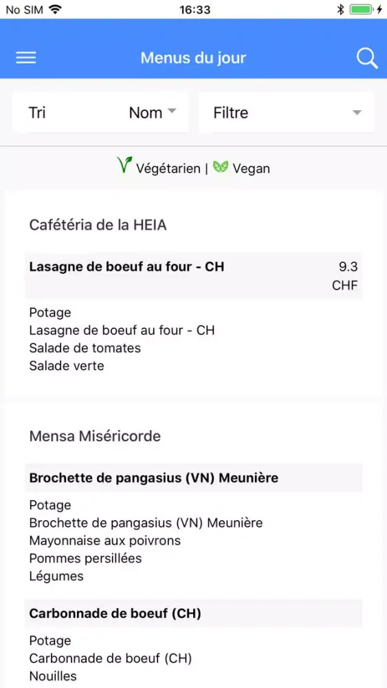 Ảnh chụp màn hình của FriCampus