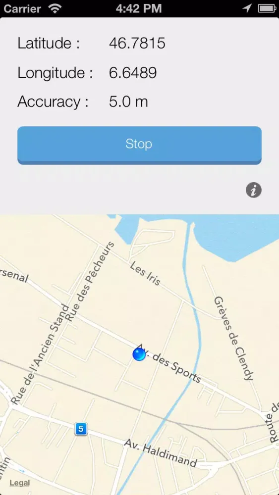 Tangkapan skrin Big Bro GPS