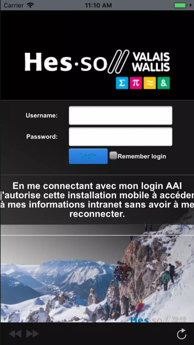 Capturas de pantalla de HES-SO Wallis