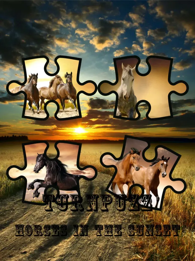 Ảnh chụp màn hình của TurnPuzz - Horses in the Sunset iPad 