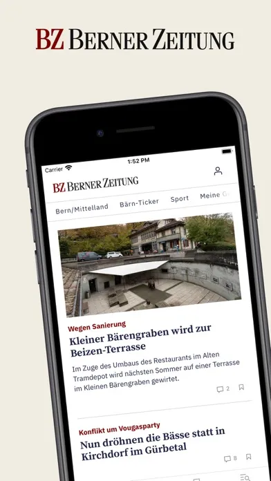 BZ Berner Zeitung News Ekran Görüntüleri