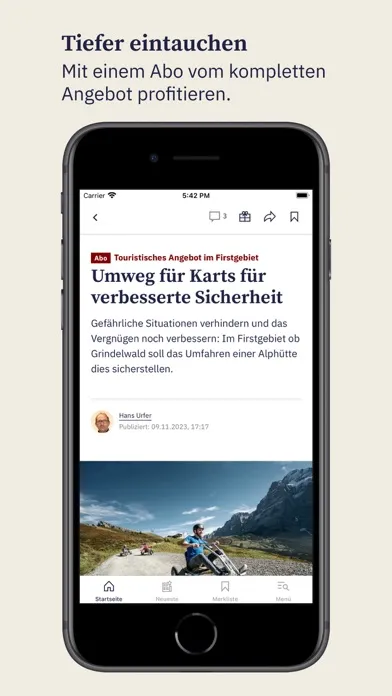 Zrzuty ekranu BZ Berner Oberländer