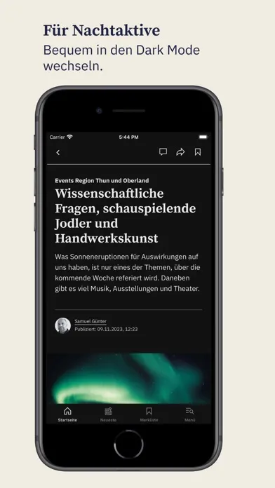 Zrzuty ekranu BZ Berner Oberländer