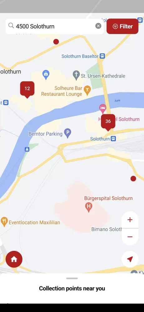 Recycling Map Screenshots