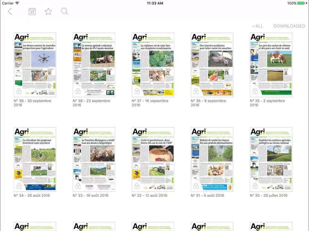 ภาพหน้าจอของ Agri iPad 