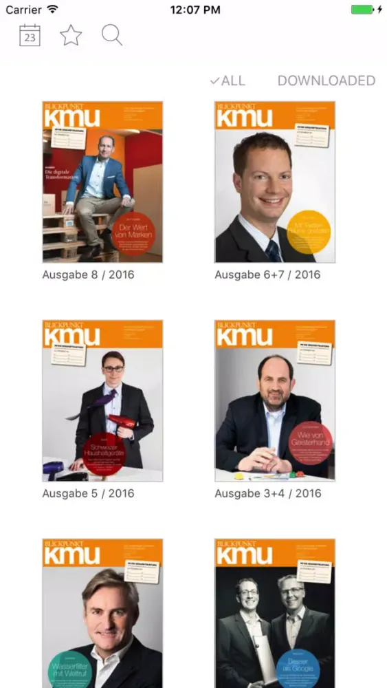 Tangkapan skrin BLICKPUNKT KMU