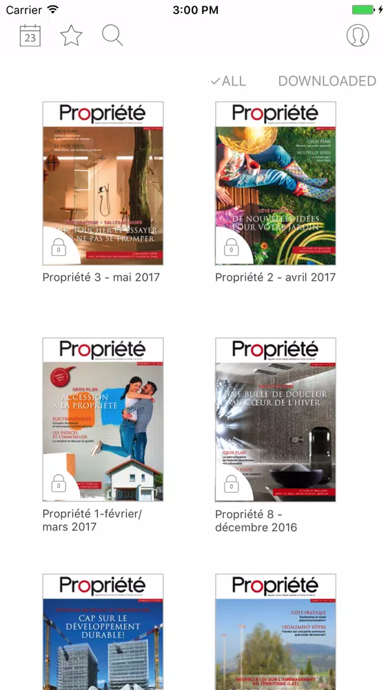 Propriété スクリーンショット
