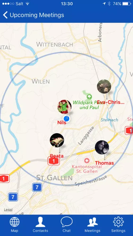 Capturas de tela do BizMeet - Share your location