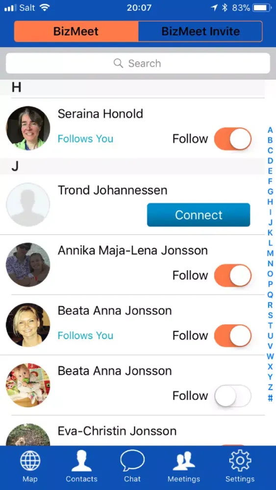 Capturas de tela do BizMeet - Share your location