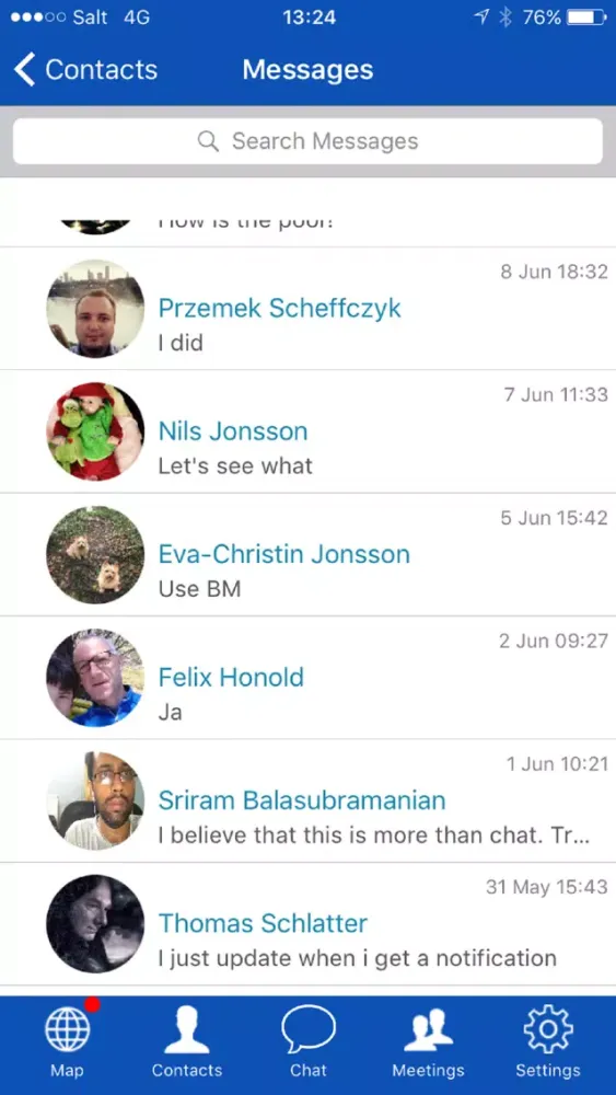 Capturas de tela do BizMeet - Share your location