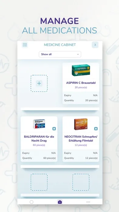 TOM Medication & Pill Reminder 스크린샷