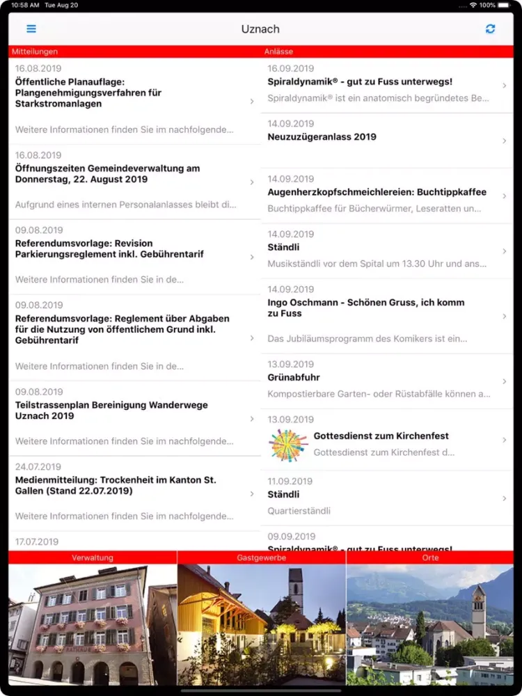 Uznach iPad  স্ক্রিনশট