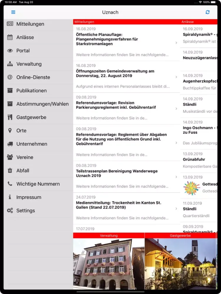 Uznach iPad  স্ক্রিনশট