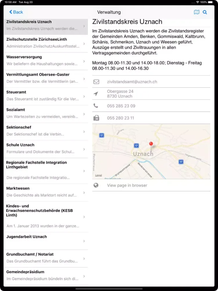 Uznach iPad  স্ক্রিনশট