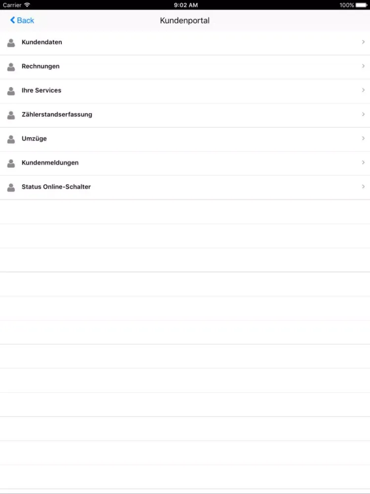 ภาพหน้าจอของ WaZApp iPad 