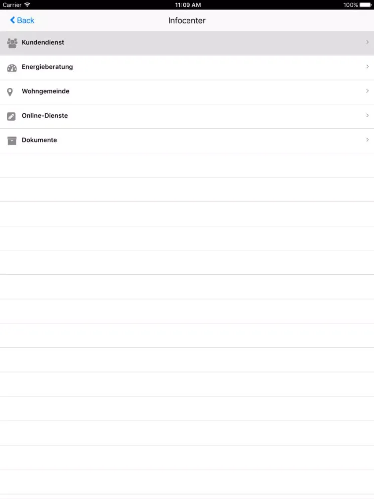ภาพหน้าจอของ WaZApp iPad 