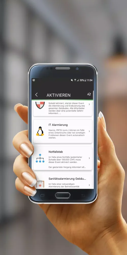 Capturas de pantalla de s.GUARD Mobile