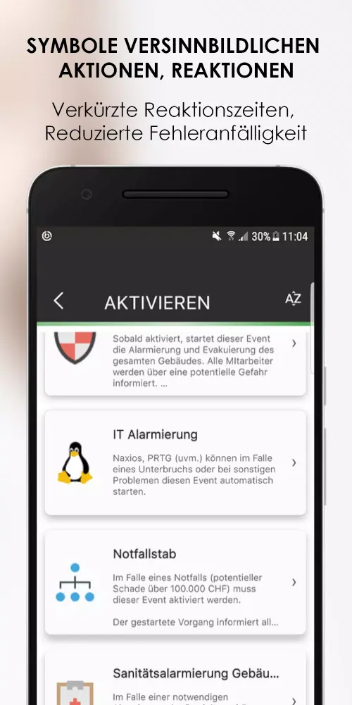 Capturas de pantalla de s.GUARD Mobile